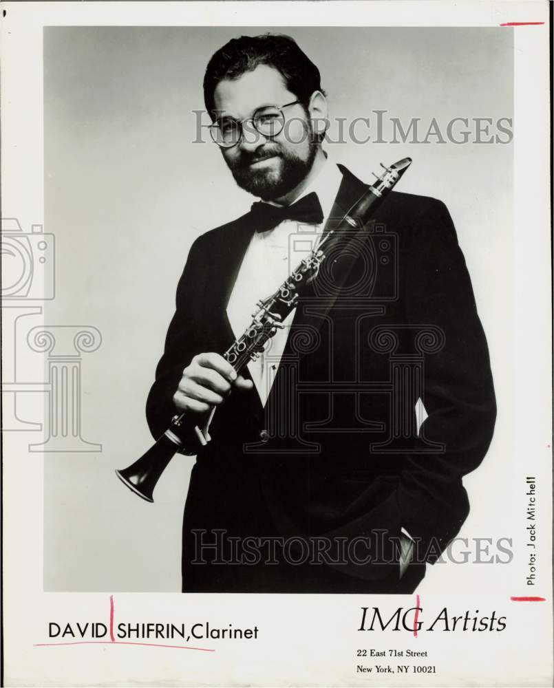 1989 Press Photo David Shifrin, Clarinet Player - hpp27871- Historic Images