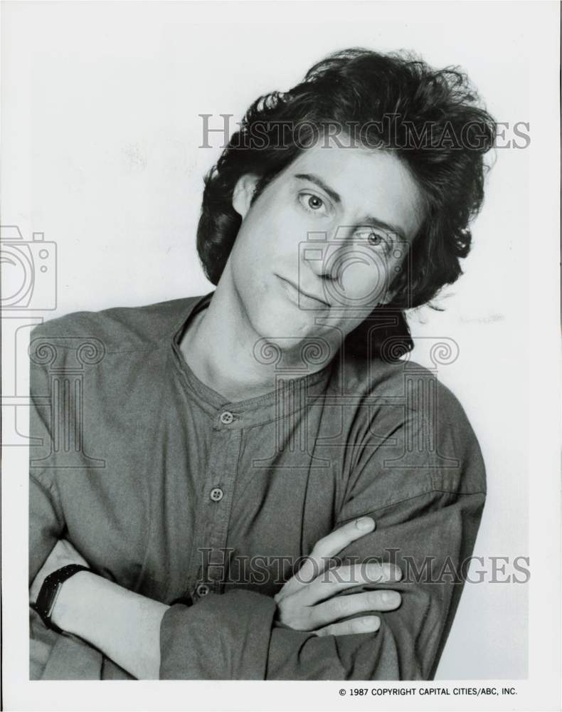 1987 Press Photo Actor Richard Lewis, Star of &quot;Harry&quot; TV Series - hpp27896- Historic Images