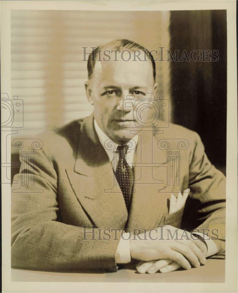 1955 Press Photo Dr. Frederick L. Hovde, President of Purdue University- Historic Images