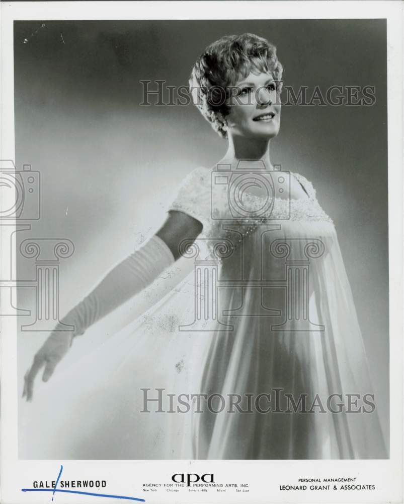 1969 Press Photo Actress Gale Sherwood - hpp27951- Historic Images