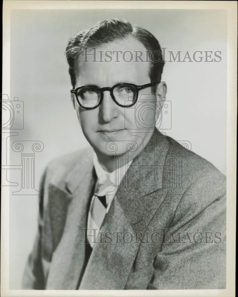 1958 Press Photo Lawrence Spivak, Star of &quot;Meet The Press&quot; - hpp28068- Historic Images