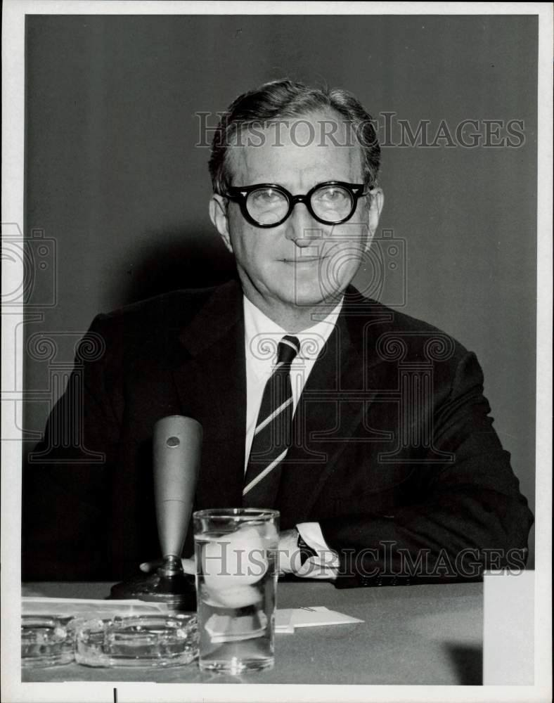 1963 Press Photo Lawrence Spivak, Producer-Panelist of &quot;Meet the Press&quot;- Historic Images