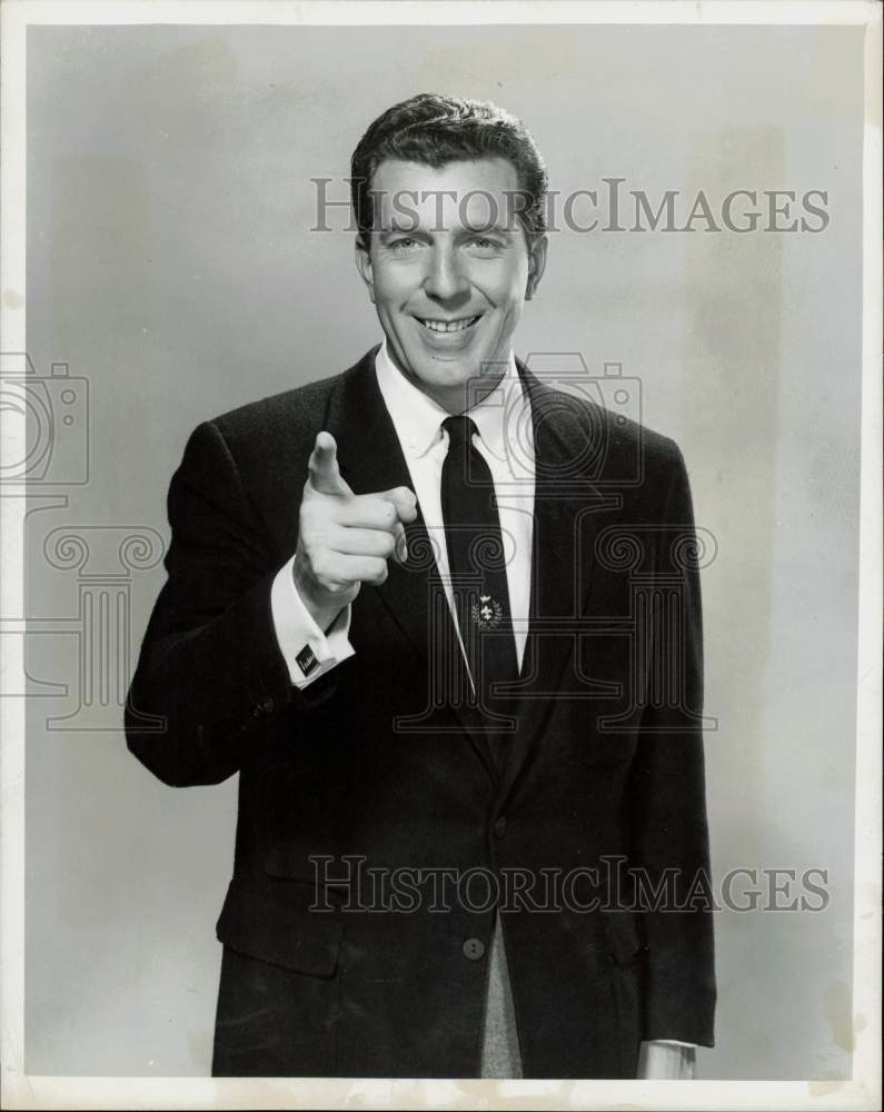 1957 Press Photo Host Bill Leyden on &quot;It Could Be You&quot; - hpp28474- Historic Images