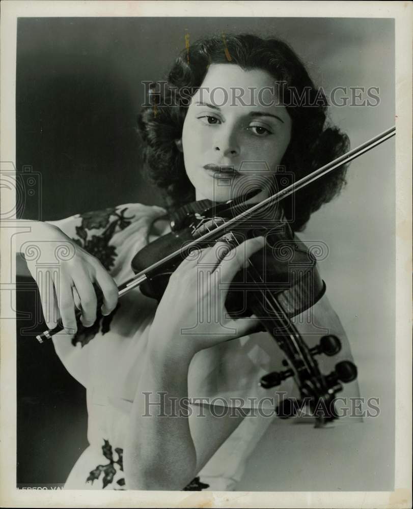 1956 Press Photo Violinist Fredell Lack - hpp28504- Historic Images