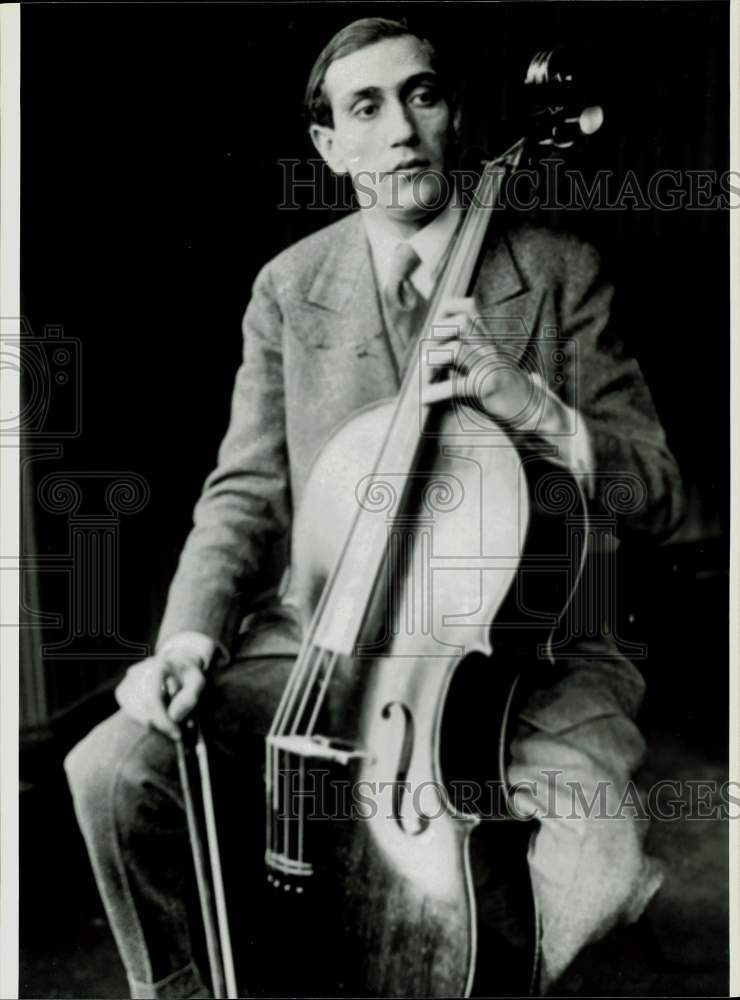 1992 Press Photo Russian Cellist Gregor Piatigorsky - hpp28720- Historic Images