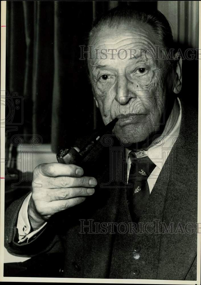 1960 Press Photo Writer Somerset Maugham - hpp28734- Historic Images