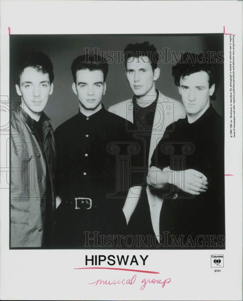 1987 Press Photo Hipsway, Music Group - hpp28910- Historic Images