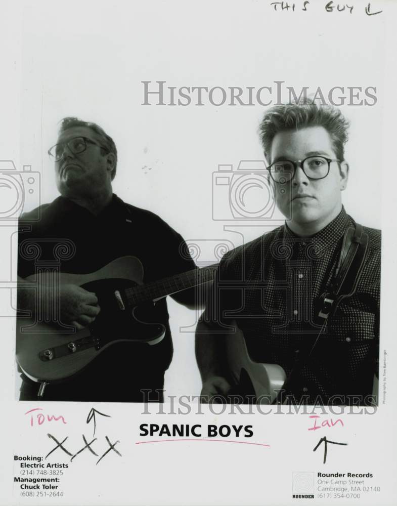 1991 Press Photo Spanic Boys, Music Group - Tom &amp; Ian - hpp28967- Historic Images