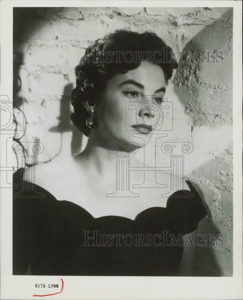 1955 Press Photo Actress Rita Lynn - hpp28981- Historic Images