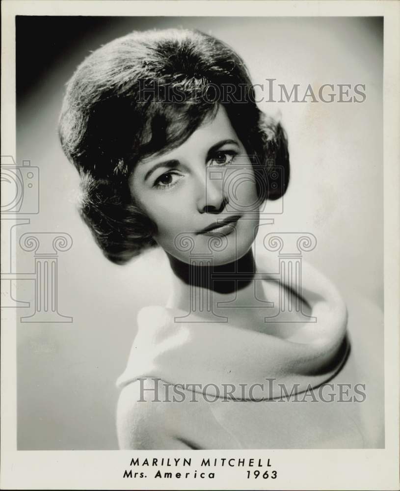 1963 Press Photo Marilyn Mitchell, Mrs. America - hpp29066- Historic Images