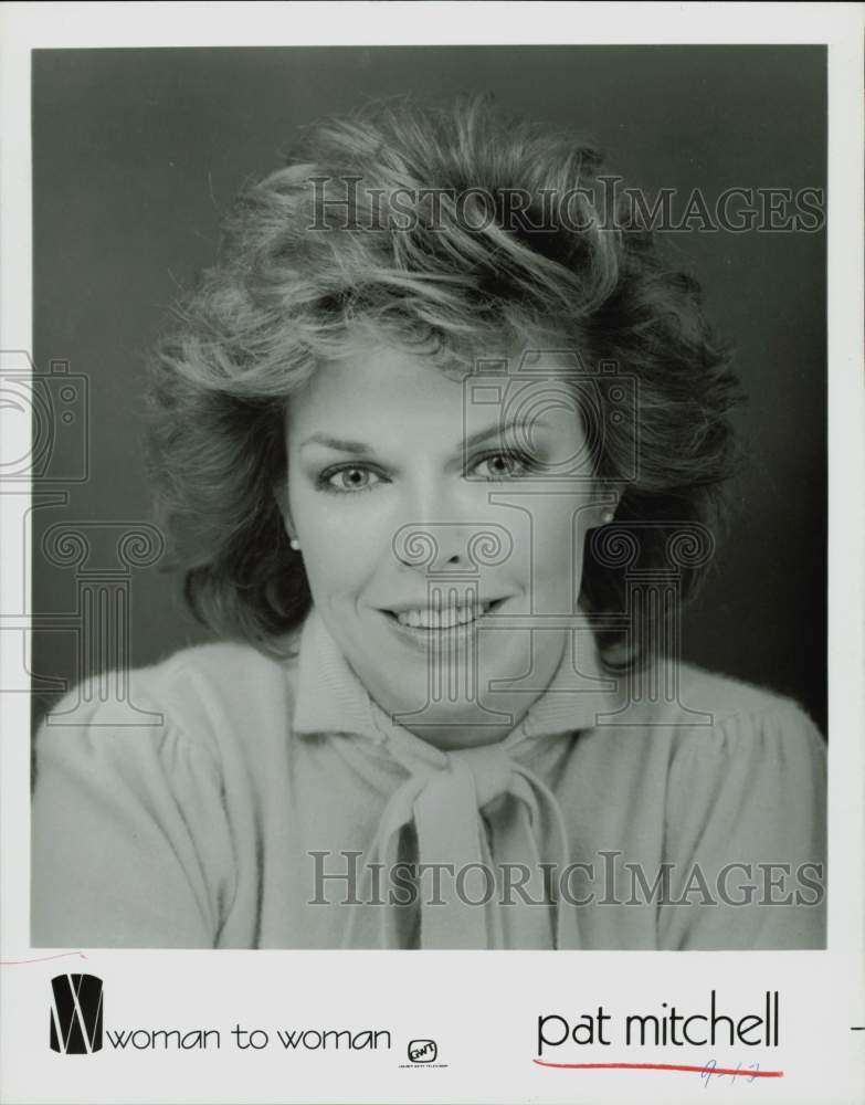 1985 Press Photo Pat Mitchell, Star of &quot;Woman to Woman&quot; - hpp29073- Historic Images