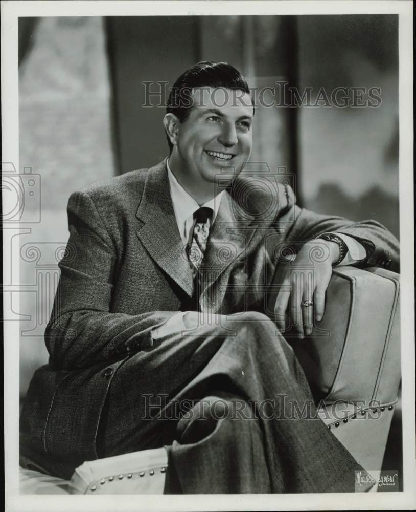 1956 Press Photo Don McNeill, Host of &quot;Breakfast Club&quot; TV Show - hpp29102- Historic Images