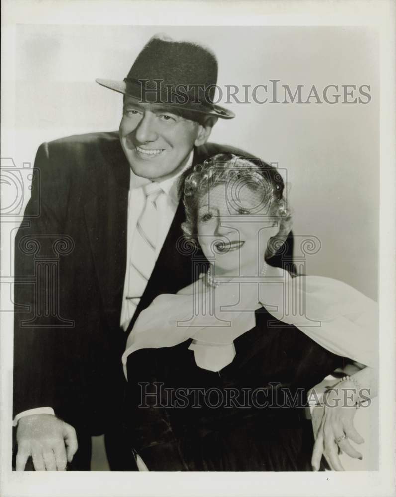 1957 Press Photo Benny Fields, Blossom Seeley on &quot;The Ed Sullivan Show&quot;- Historic Images