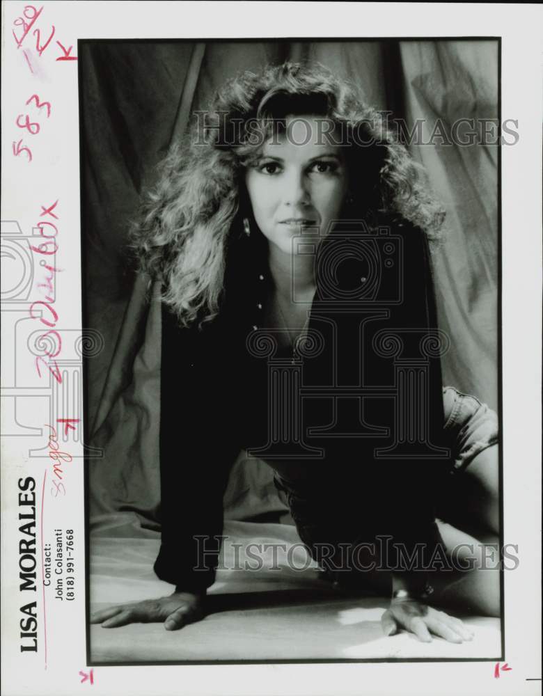 Press Photo Singer Lisa Morales - hpp29712- Historic Images