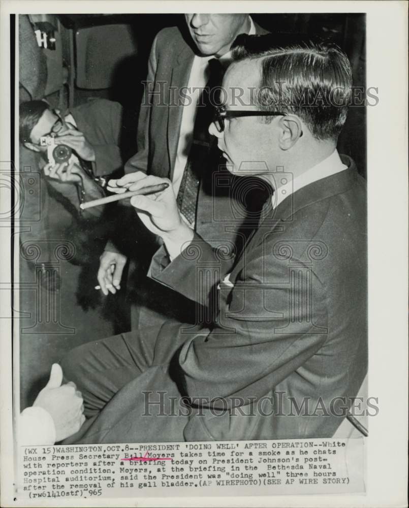 1965 Press Photo White House Press Secretary Bill Moyers in Washington- Historic Images