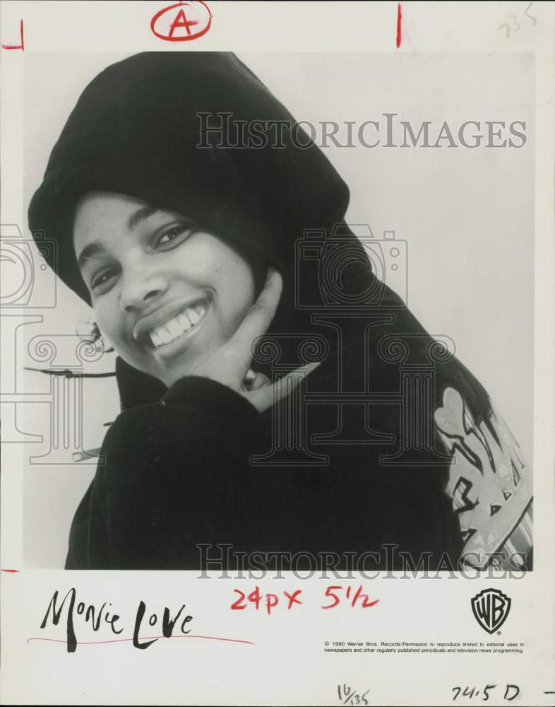 1990 Press Photo Monie Love - hpp30028- Historic Images