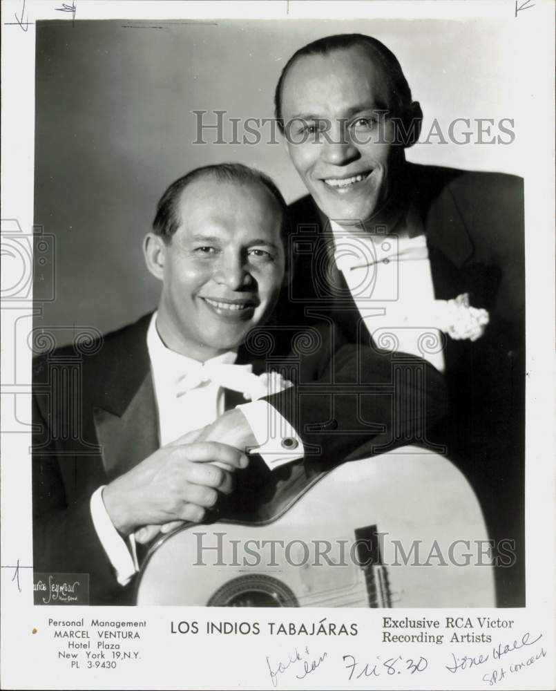 Press Photo Los Indios Tabajaras perform at Jones Hall. - hpp30300- Historic Images