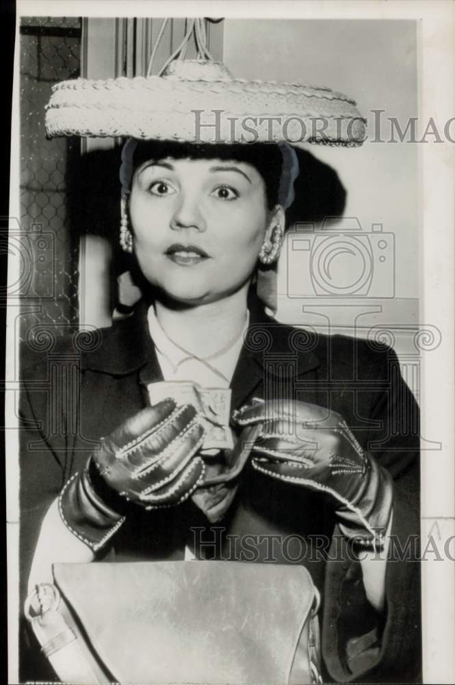 1956 Press Photo Carlotta Monti, film star - hpp30347- Historic Images