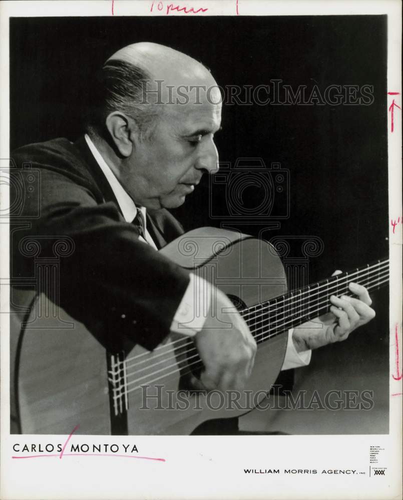 1967 Press Photo Carlos Montoya, guitarist - hpp30349- Historic Images