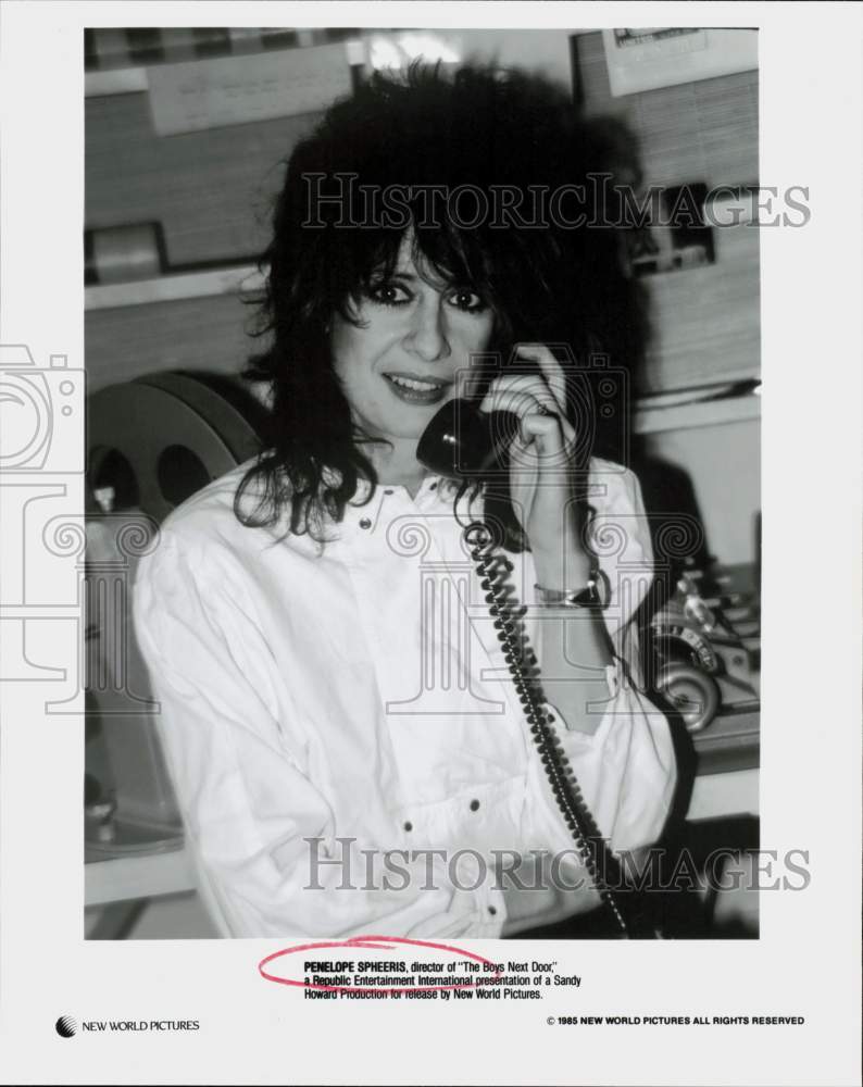 1985 Press Photo Penelope Spheeris, Director of &quot;The Boys Next Door&quot; - hpp30375- Historic Images