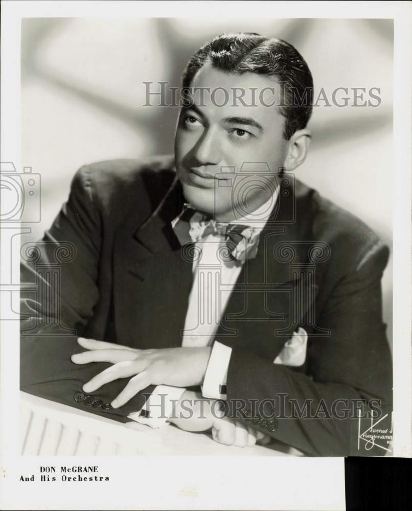 1962 Press Photo Orchestra Leader Don McGrane, Don McGrand and His Orchestra- Historic Images