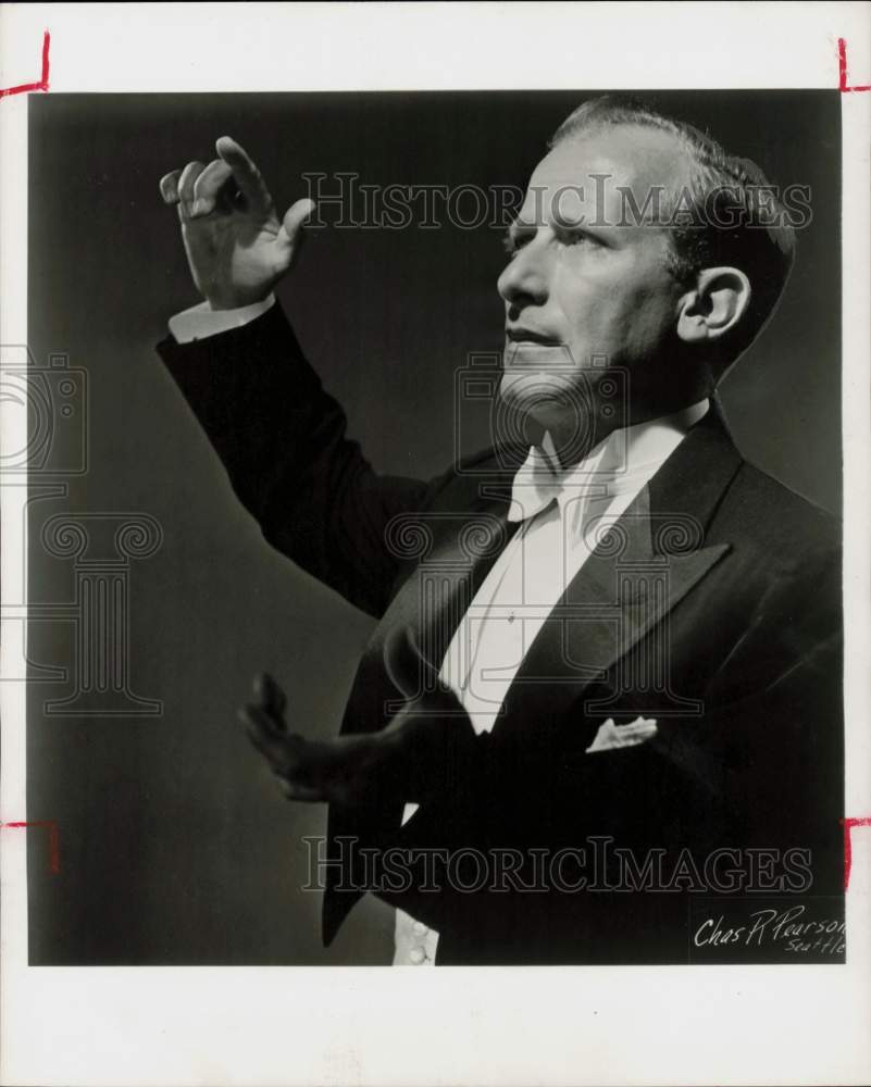 1956 Press Photo Conductor Milton Katims - hpp30651- Historic Images