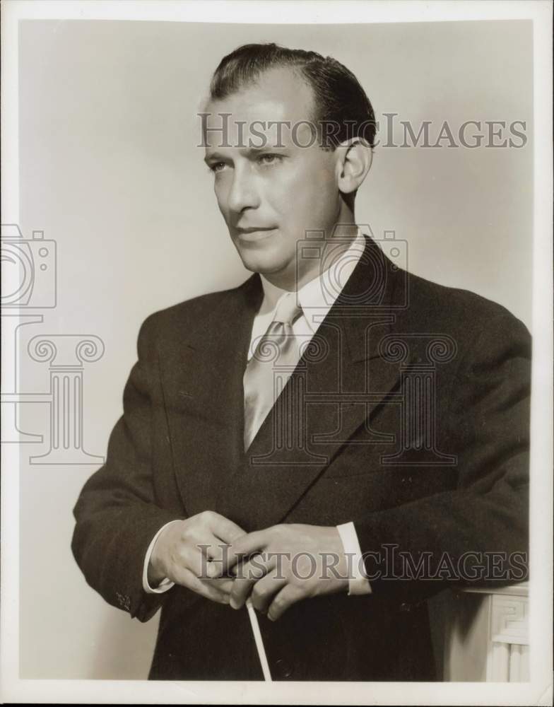 1962 Press Photo Milton Katims, Conductor in NBC Symphony Summer Concerts- Historic Images