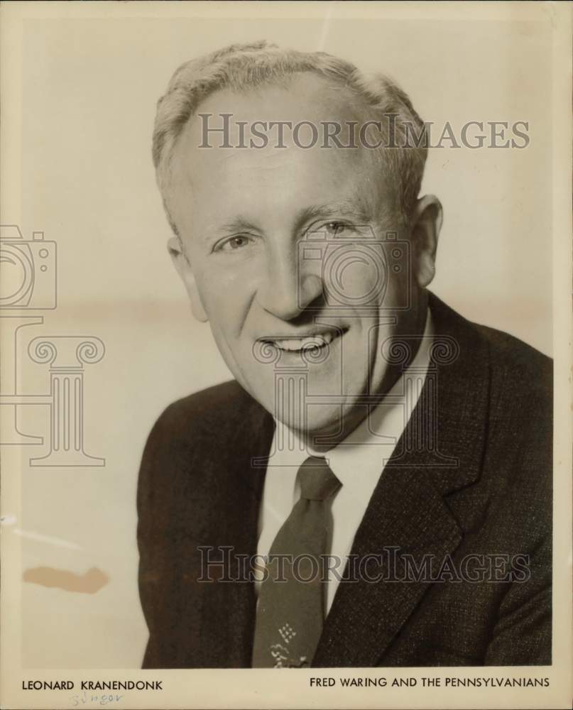 1959 Press Photo Leonard Kranendonk, Fred Waring and the Pennsylvanians- Historic Images