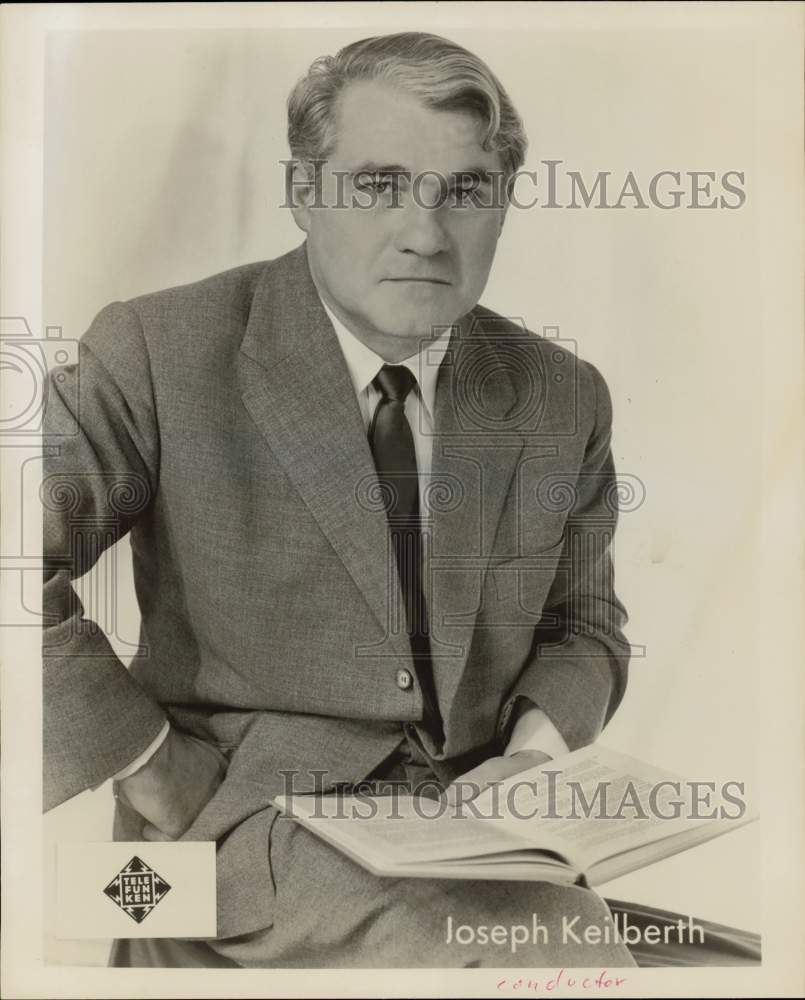 1959 Press Photo Joseph Keilberth, Conductor Hamburg Orchestra - hpp30891- Historic Images