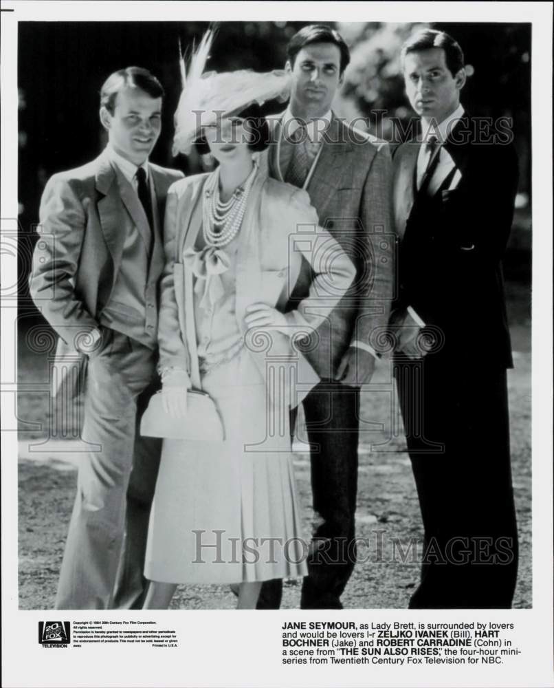 1984 Press Photo Actress Jane Seymour &amp; Co-Stars in &quot;The Sun Also Rises&quot;- Historic Images