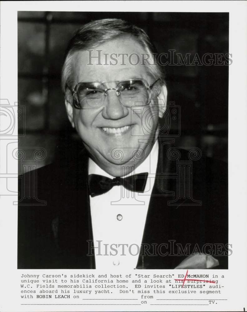 Press Photo TV Host Ed McMahon - hpp31019- Historic Images