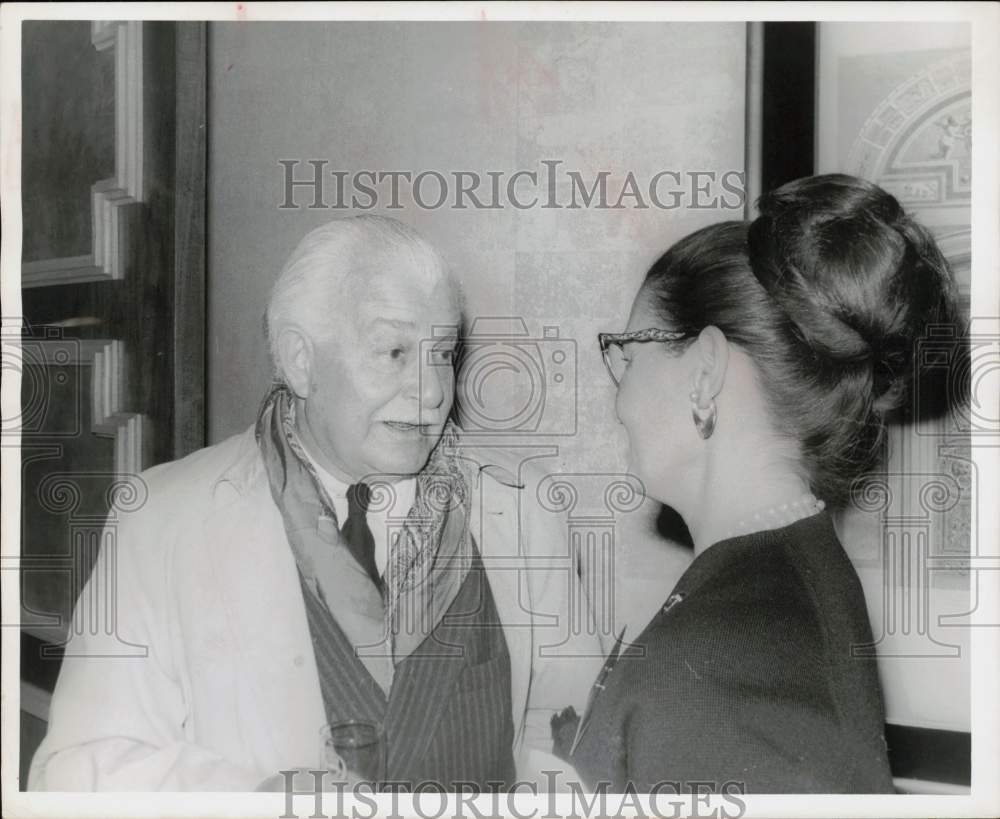 1965 Press Photo Boston Pops Conductor Arthur Fiedler &amp; Female Friend- Historic Images