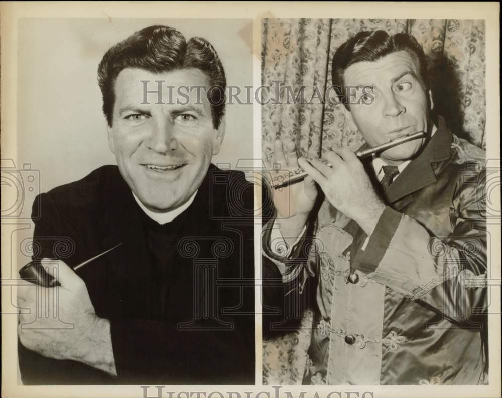 1959 Press Photo Robert Preston in &quot;The Music Man,&quot; &quot;The Bells of St. Mary&#39;s&quot;- Historic Images