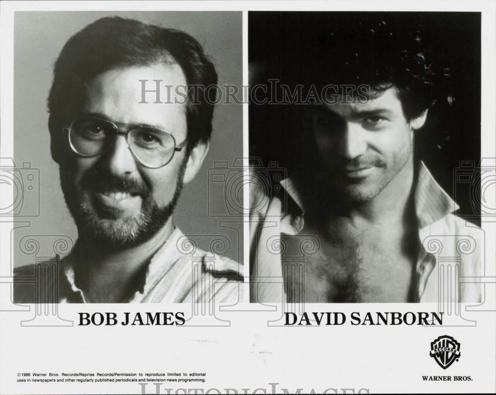 1986 Press Photo Bob James &amp; David Sanborn - hpp31514- Historic Images