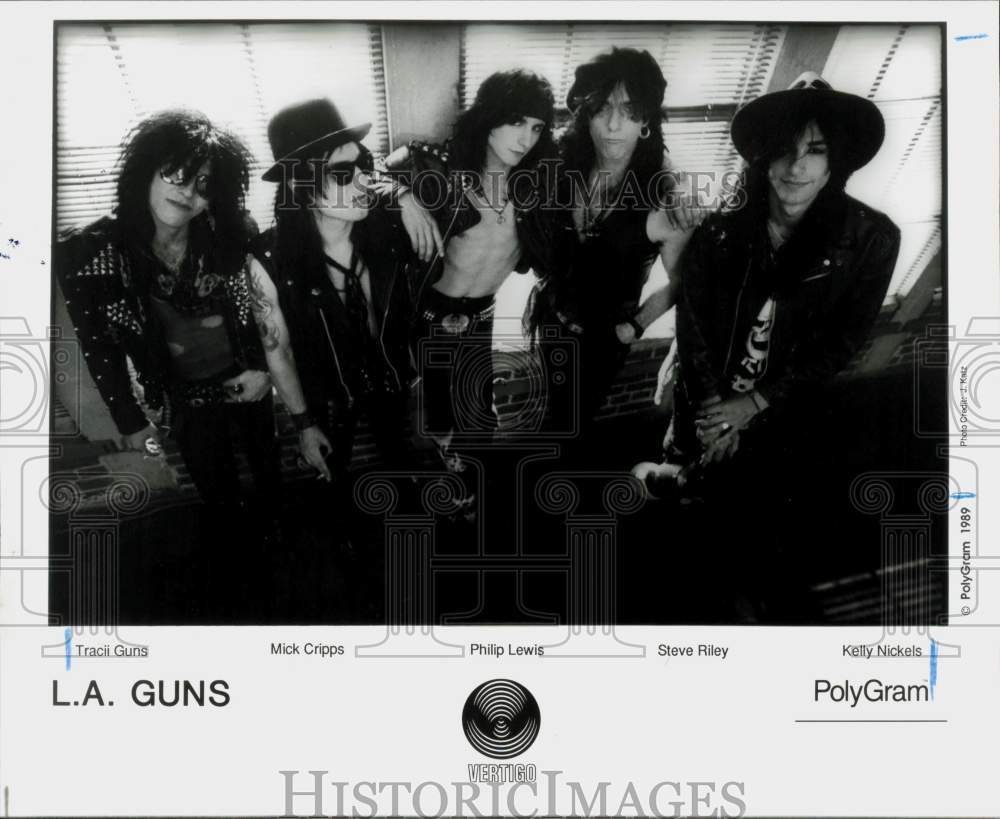 1989 Press Photo L.A. Guns, Music Group - hpp31661- Historic Images