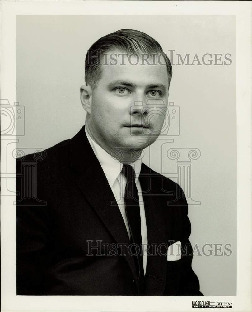 1957 Press Photo Gerard L. Regard, Sales Manager, Texas Fund Management Company- Historic Images