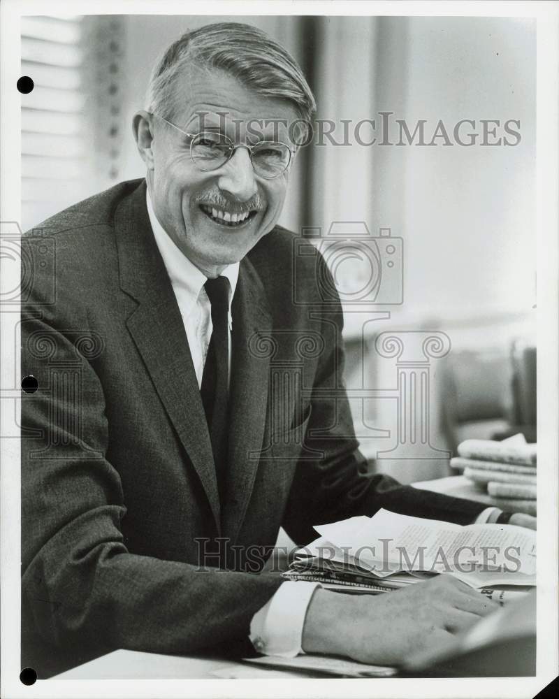 1973 Press Photo Harrison Salisbury, Newspaperman - hpp31809- Historic Images