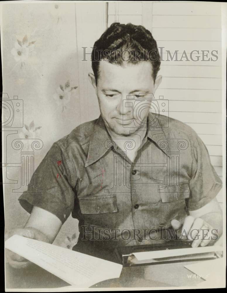 1953 Press Photo Garland Roark, Texas Author - hpp31935- Historic Images