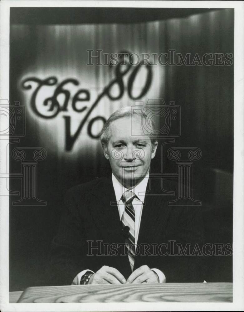 1980 Press Photo Frank Reynolds, ABC News Correspondent - hpp31941- Historic Images