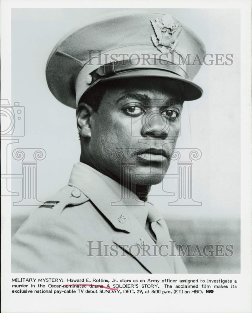 Press Photo Actor Howard E. Rollins Jr. in &quot;A Soldier&#39;s Story&quot; - hpp32015- Historic Images