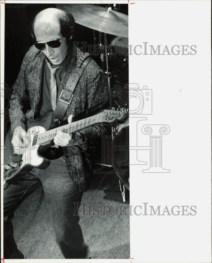 1981 Press Photo Musician Rock Romano, &quot;Doctor Rocket,&quot; in Houston - hpp32034- Historic Images