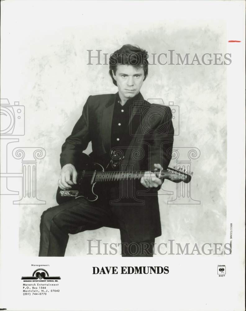 1984 Press Photo Musician Dave Edmunds - hpp32088- Historic Images