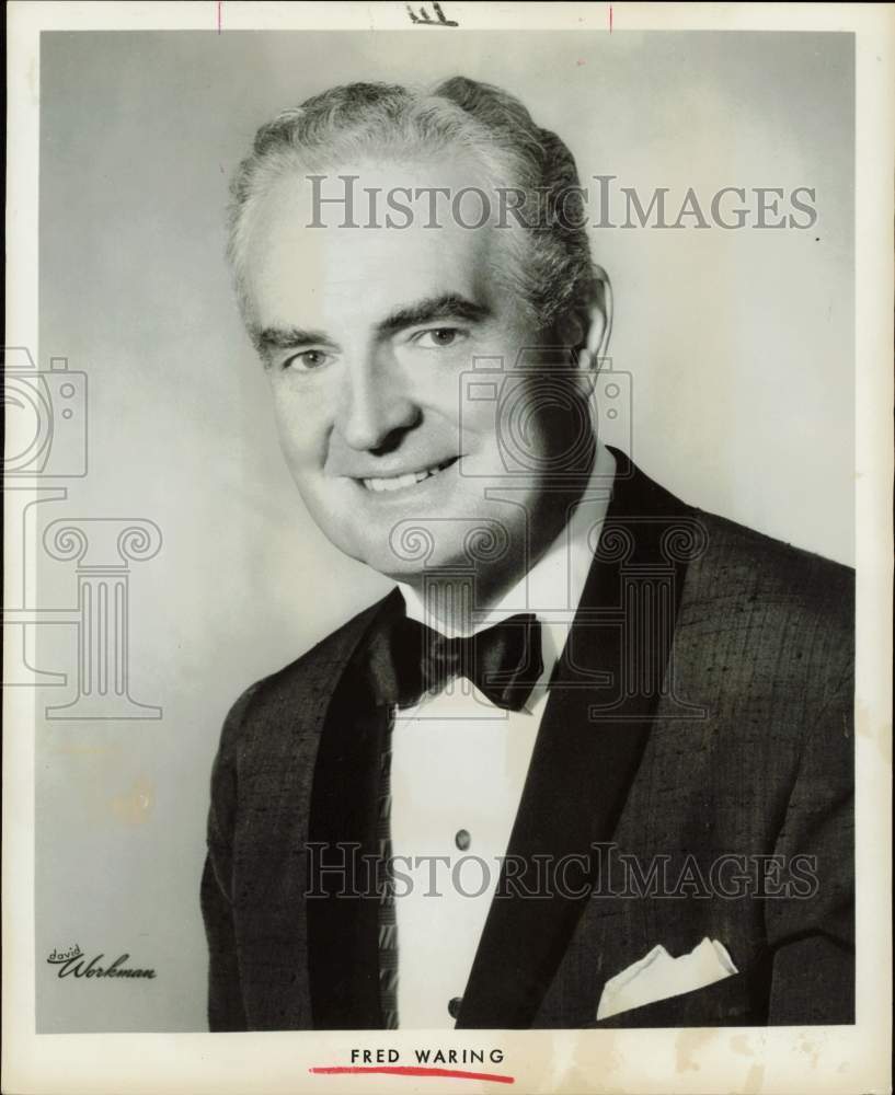 1959 Press Photo Fred Waring, Orchestra Leader - hpp32112- Historic Images