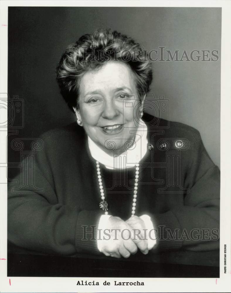 1992 Press Photo Pianist Alicia de Larrocha - hpp32128- Historic Images