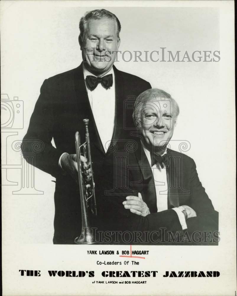 Press Photo Yank Lawson &amp; Bob Haggart of The World&#39;s Greatest Jazzband- Historic Images
