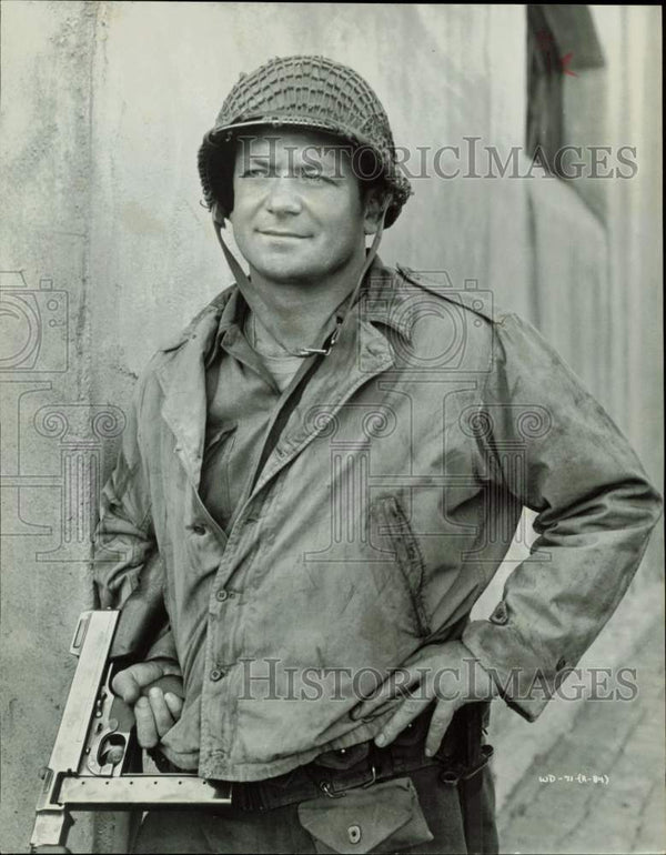 1968 Press Photo Actor Aldo Ray as Soldier - hpp32227 - Historic Images