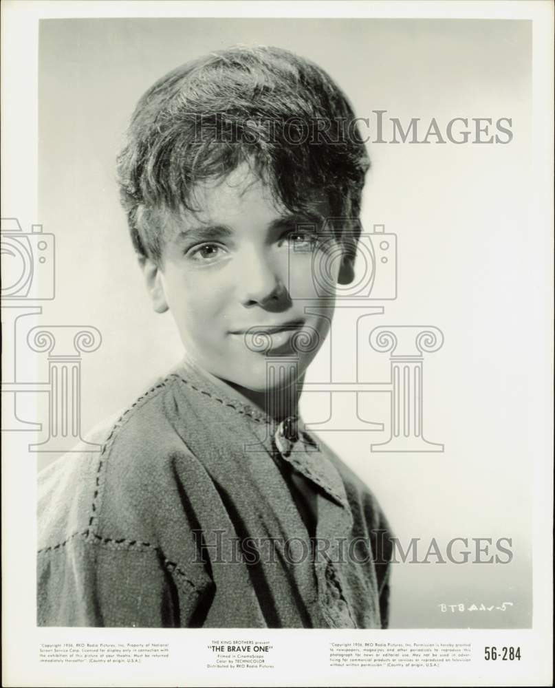 1956 Press Photo Actor Michel Ray in &quot;The Brave One&quot; - hpp32247- Historic Images