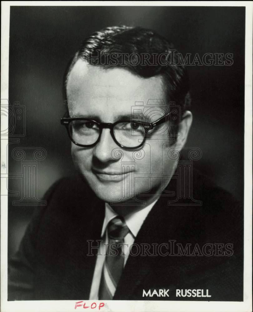 1971 Press Photo Pianist Mark Russell - hpp32293- Historic Images