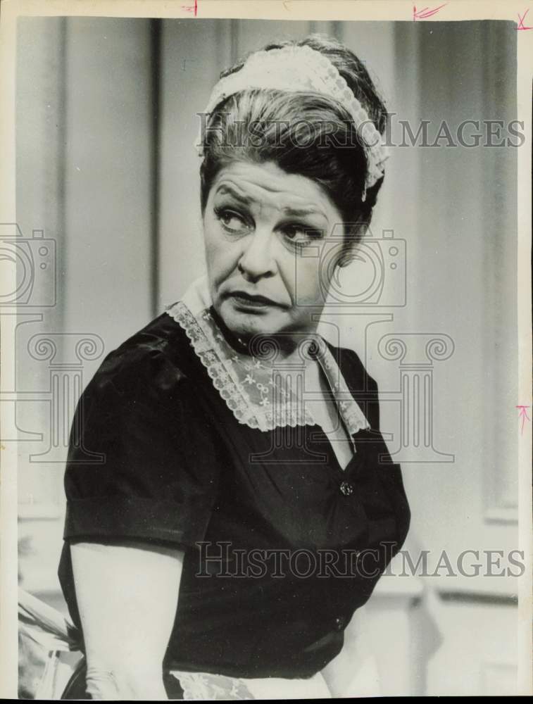 1965 Press Photo Actress Martha Raye as a Maid - hpp32350- Historic Images