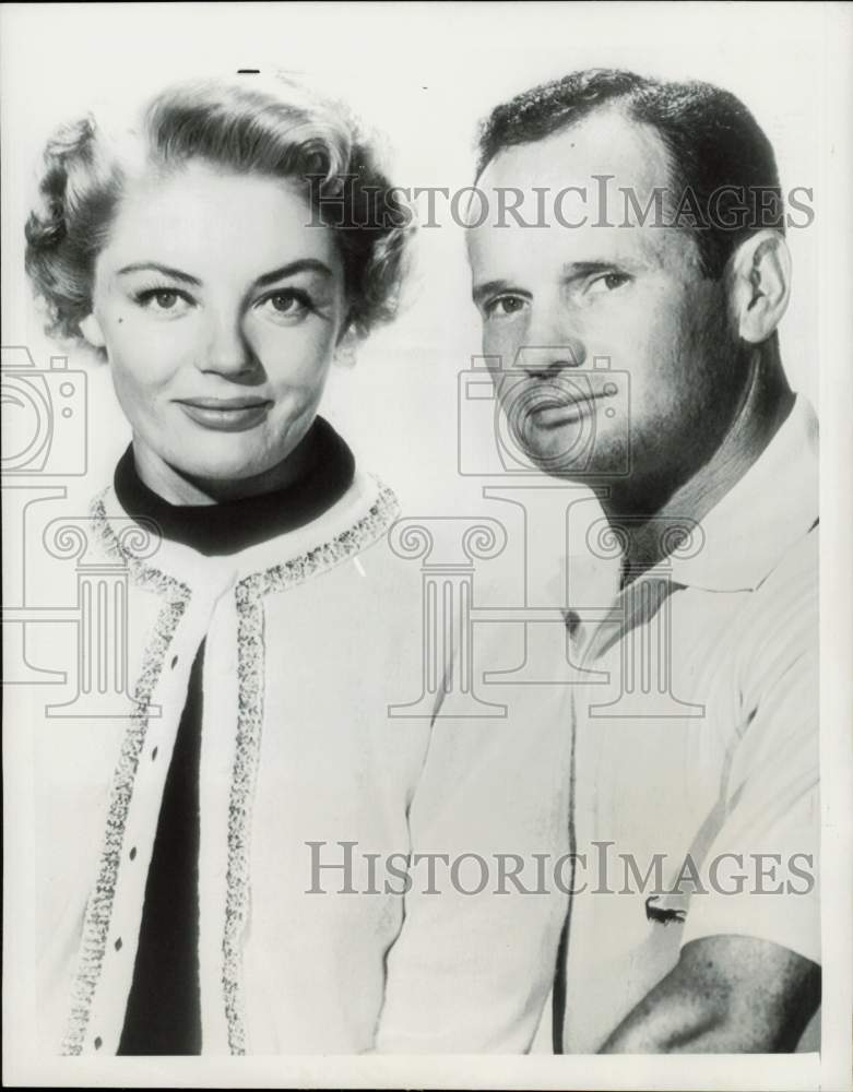 1955 Press Photo Actress Sheree North &amp; Husband Bud Freeman - hpp32399- Historic Images